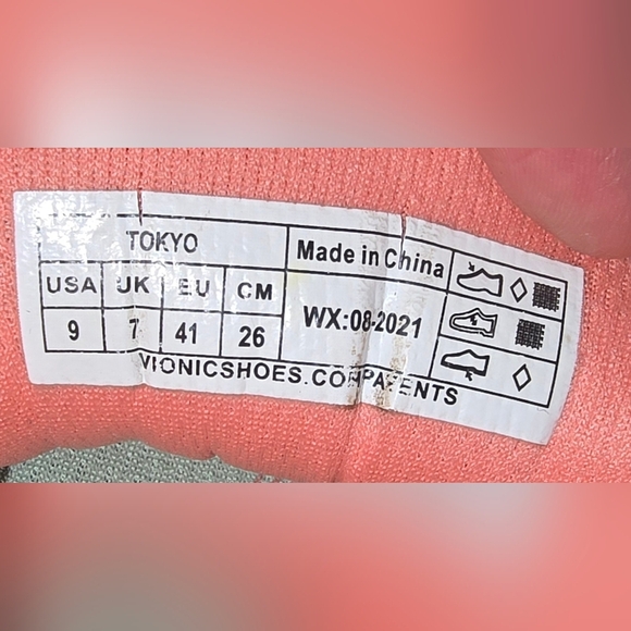 Vionic Tokyo Shoes - Women's, Olive & Pink 9 M - Picture 4 of 11